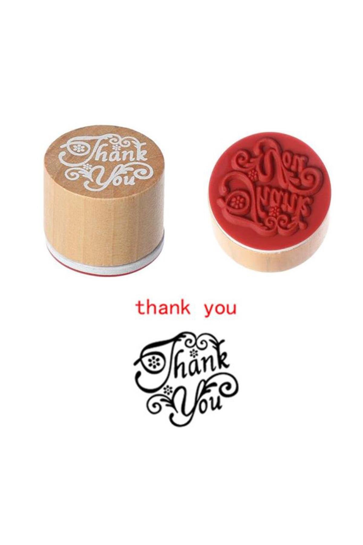 Ahşap Damga 3'lü Mühür Set Love - Miss You - Thank You Temalı