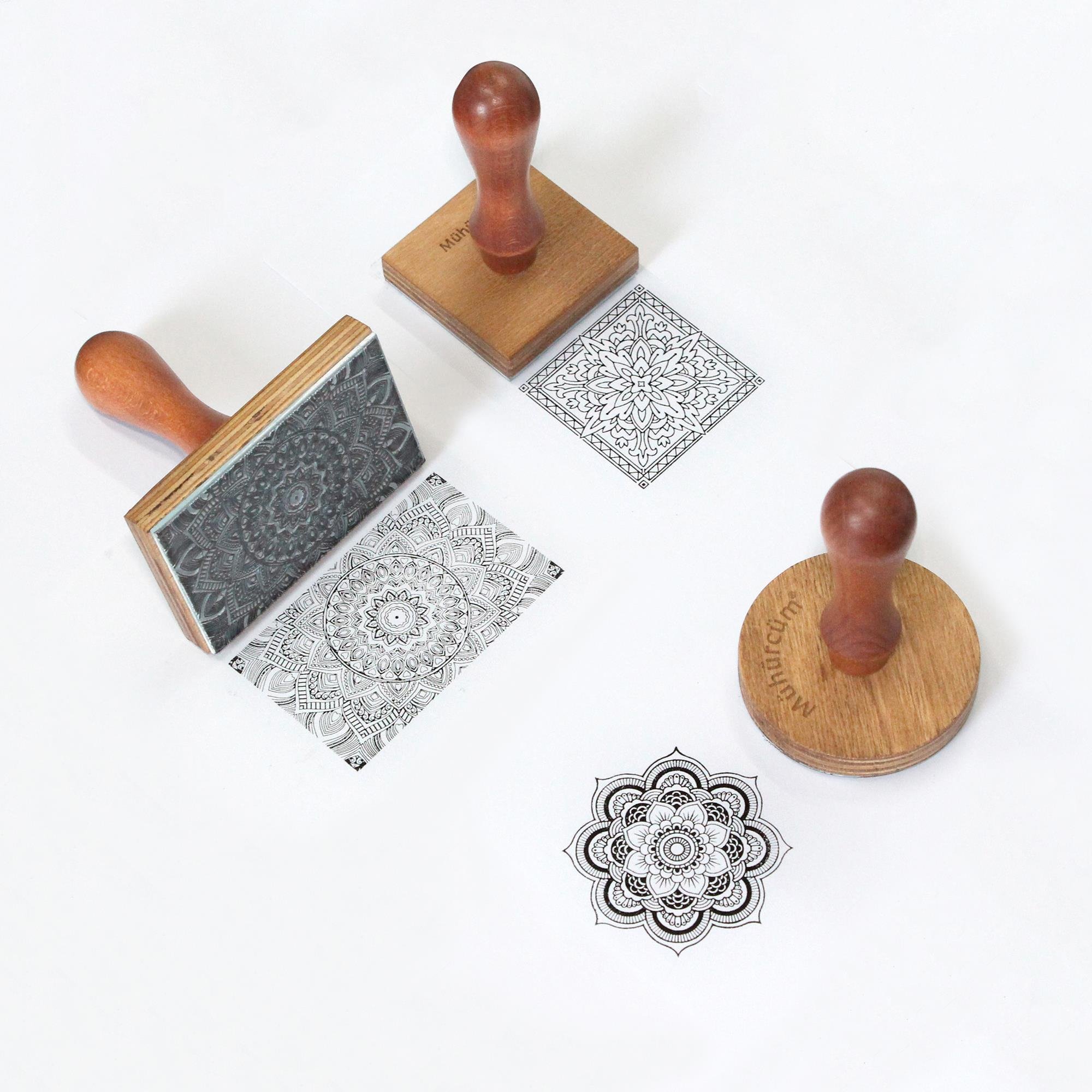 Ahşap Mühür Damga Paketleme - Kağıt - Kumaş - Karton  