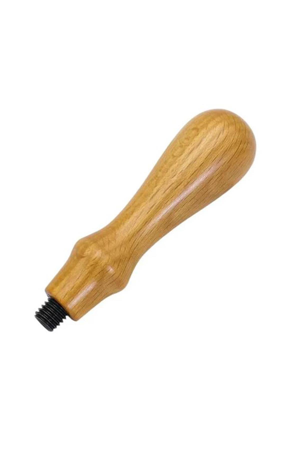 Ahşap Mum Mühür Sapı Cilalı Kayın Ağacı G15 Özel Tasarım M8 Dişli 