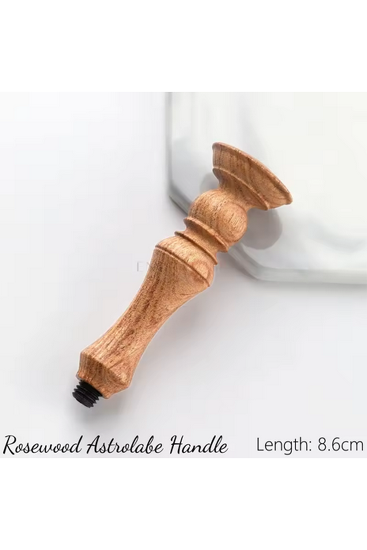 Ahşap Mum Mühür Sapı Gül Ağacı G23 Tasarımı Özel Seri M8 Dişli