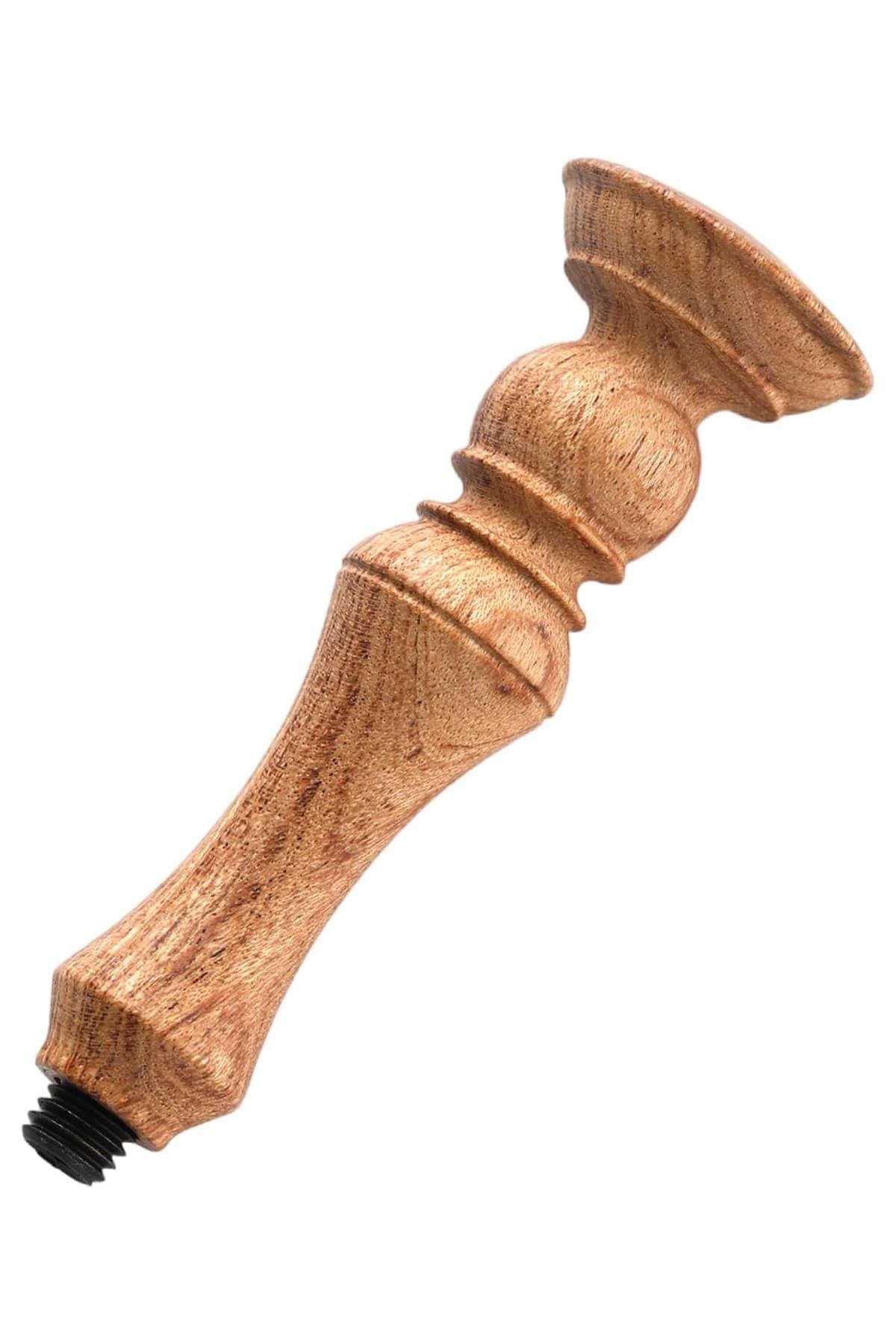 Ahşap Mum Mühür Sapı Gül Ağacı G23 Tasarımı Özel Seri M8 Dişli