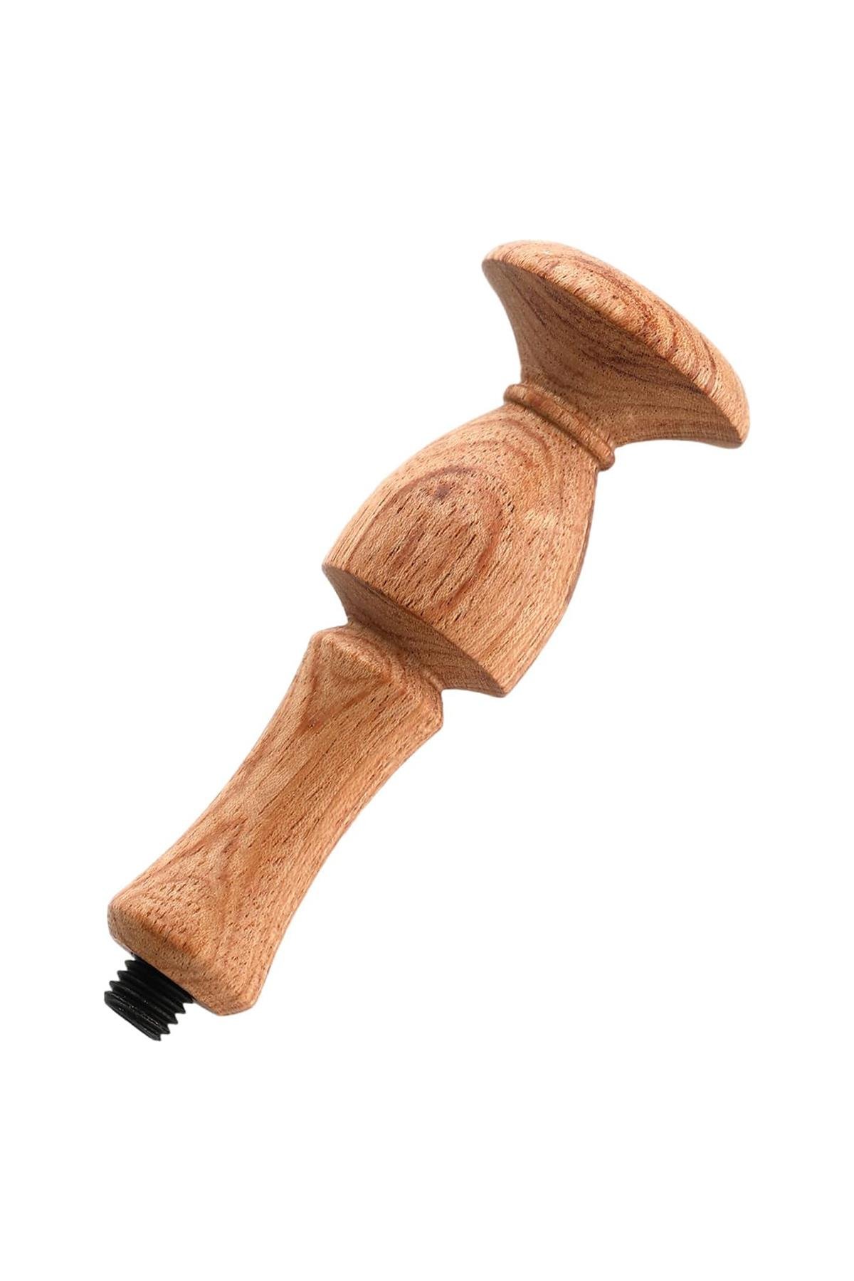 Ahşap Mum Mühür Sapı Gül Ağacı G24 Tasarımı Özel Seri M8 Dişli