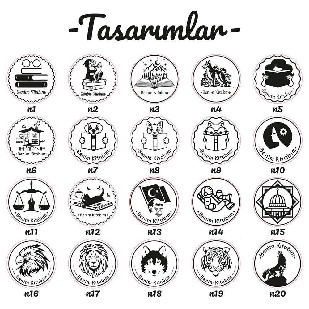 Ahşap Yuvarlak Mühür Estetik Tasarım Kayın Ağacı Istampa Hediyeli