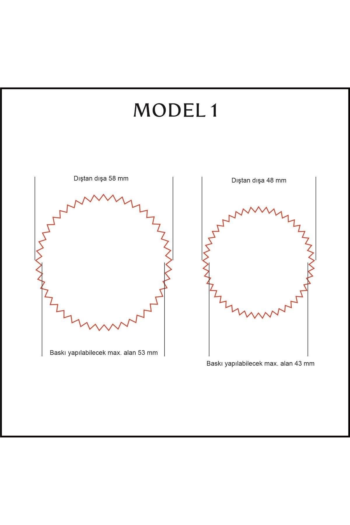 Alüminyum Kendinden Yapışkanlı Soğuk Mühür Etiketi 50 Adet Model 1 