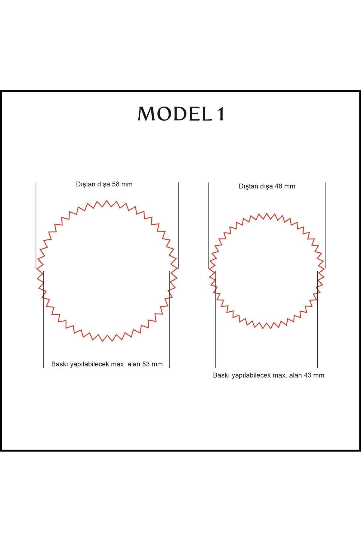 Alüminyum Kendinden Yapışkanlı Soğuk Mühür Etiketi 50 Adet Model 1 