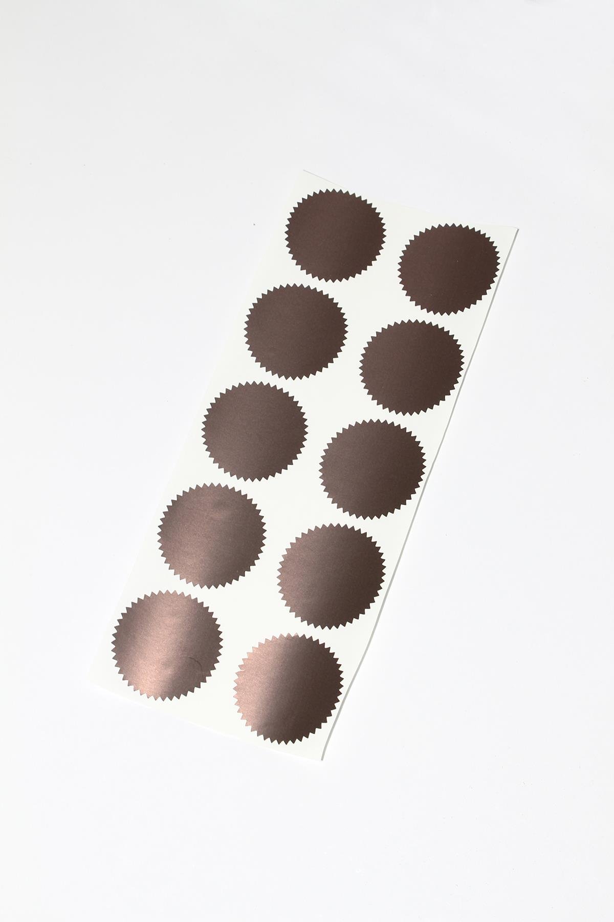 Alüminyum Kendinden Yapışkanlı Soğuk Mühür Etiketi 50 Adet Model 1 