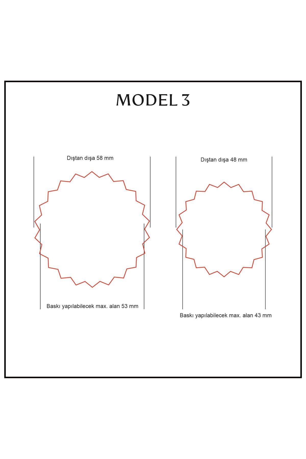 Alüminyum Kendinden Yapışkanlı Soğuk Mühür Etiketi 50 Adet Model 3