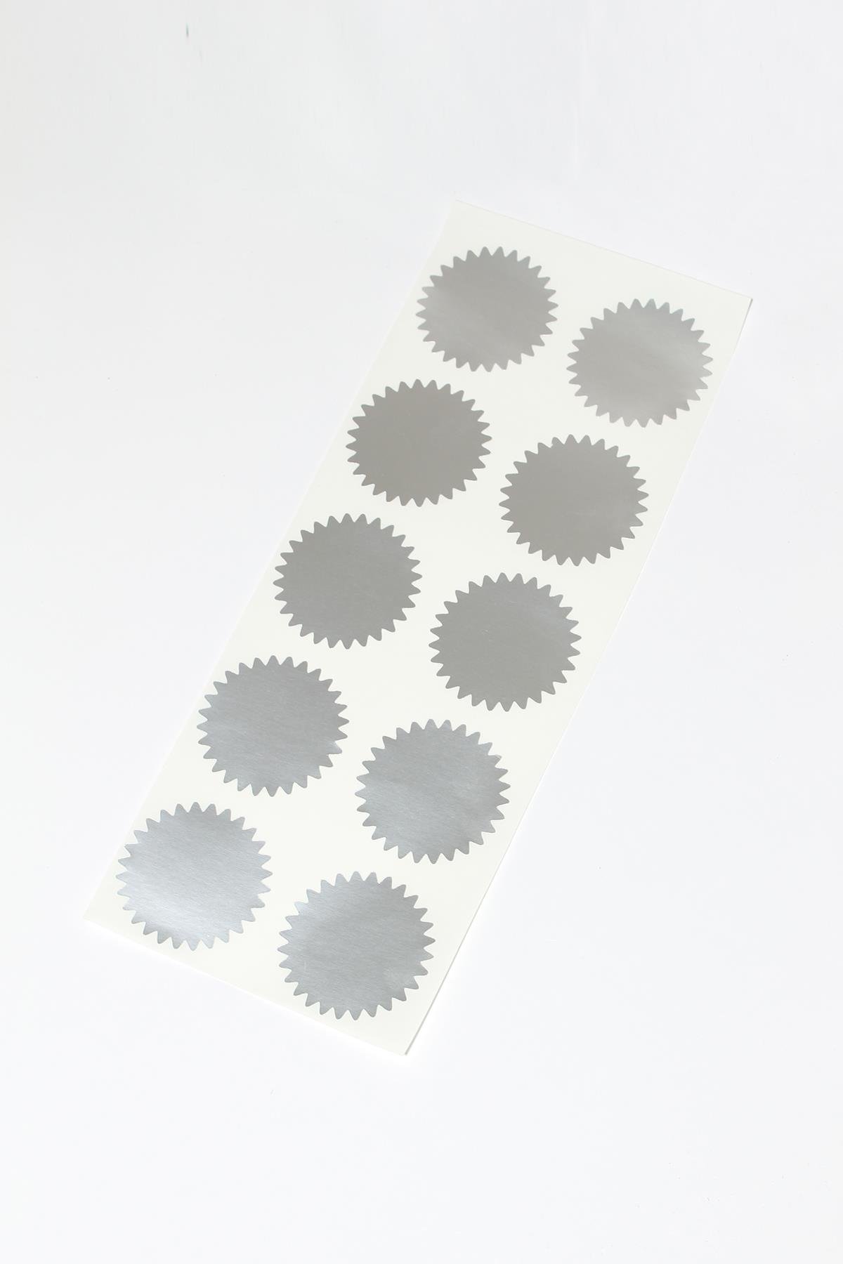 Alüminyum Kendinden Yapışkanlı Soğuk Mühür Etiketi 50 Adet Model 2