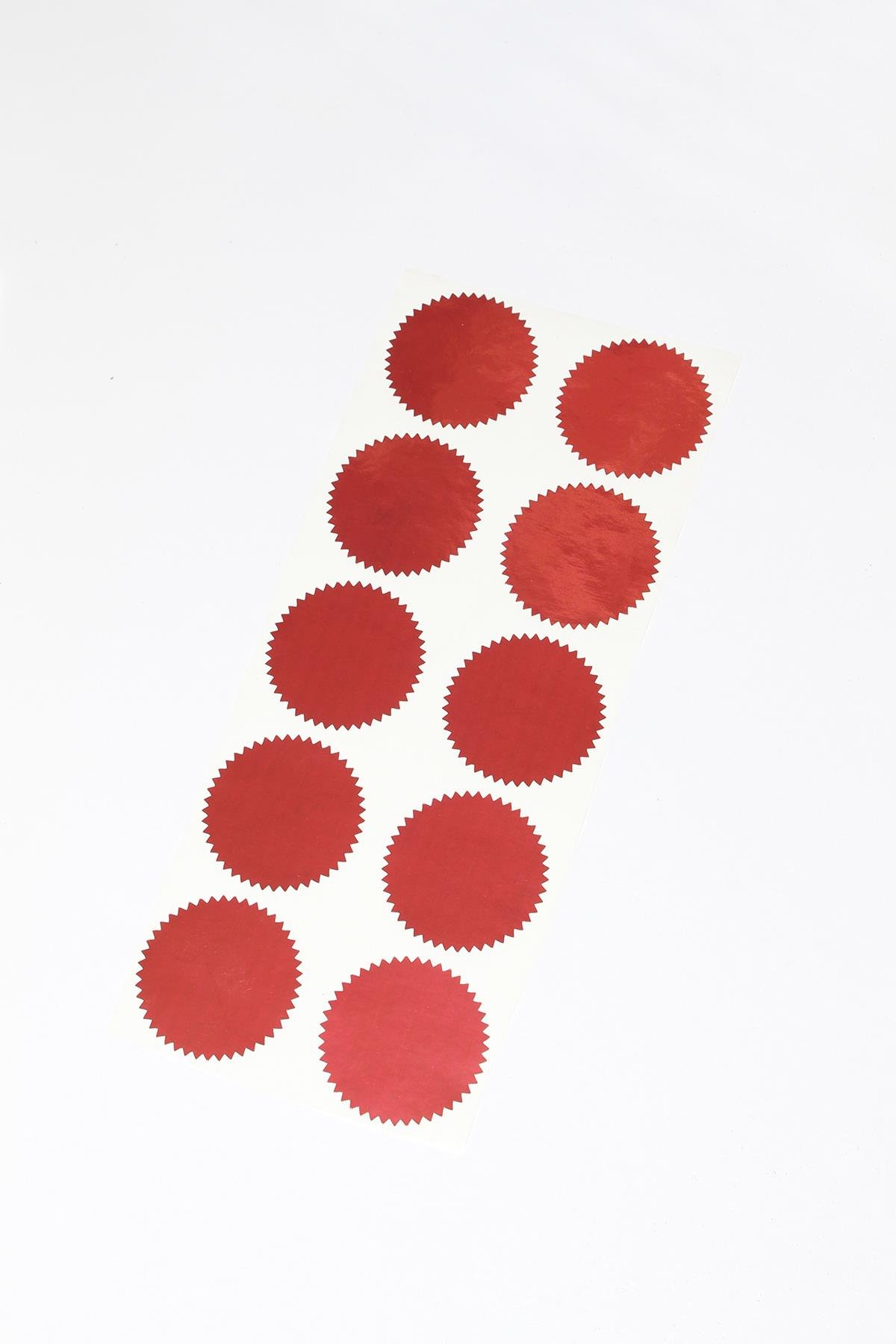 Alüminyum Kendinden Yapışkanlı Soğuk Mühür Etiketi 50 Adet Model 1 