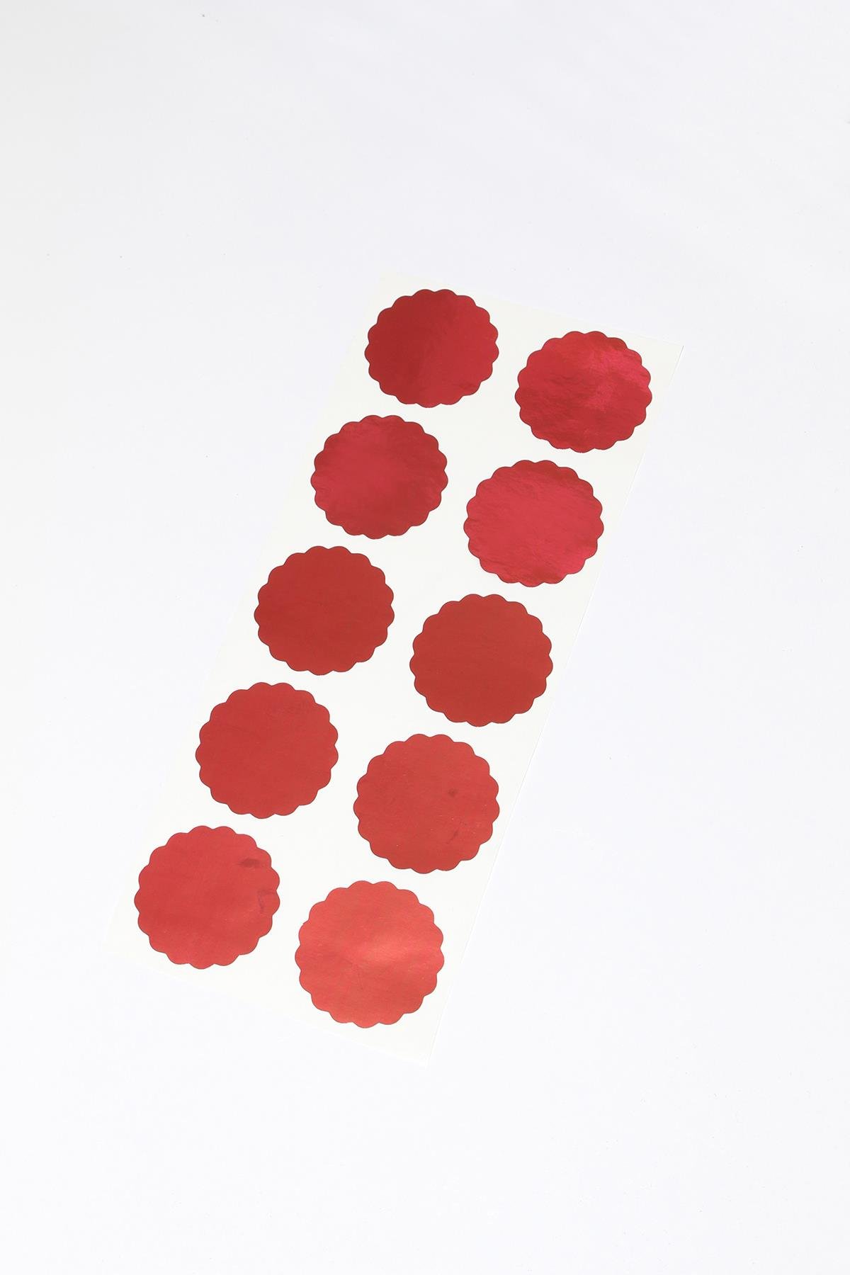 Alüminyum Kendinden Yapışkanlı Soğuk Mühür Etiketi 50 Adet Model 4