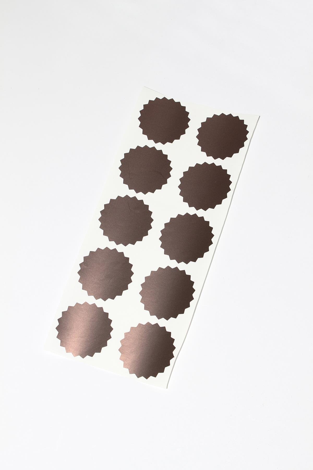 Alüminyum Kendinden Yapışkanlı Soğuk Mühür Etiketi 50 Adet Model 3