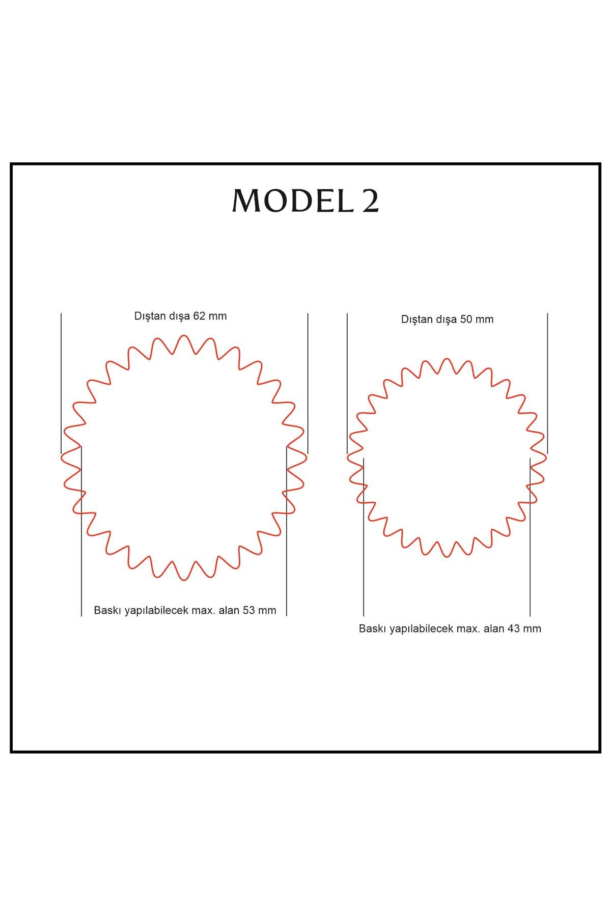 Alüminyum Kendinden Yapışkanlı Soğuk Mühür Etiketi 50 Adet Model 2