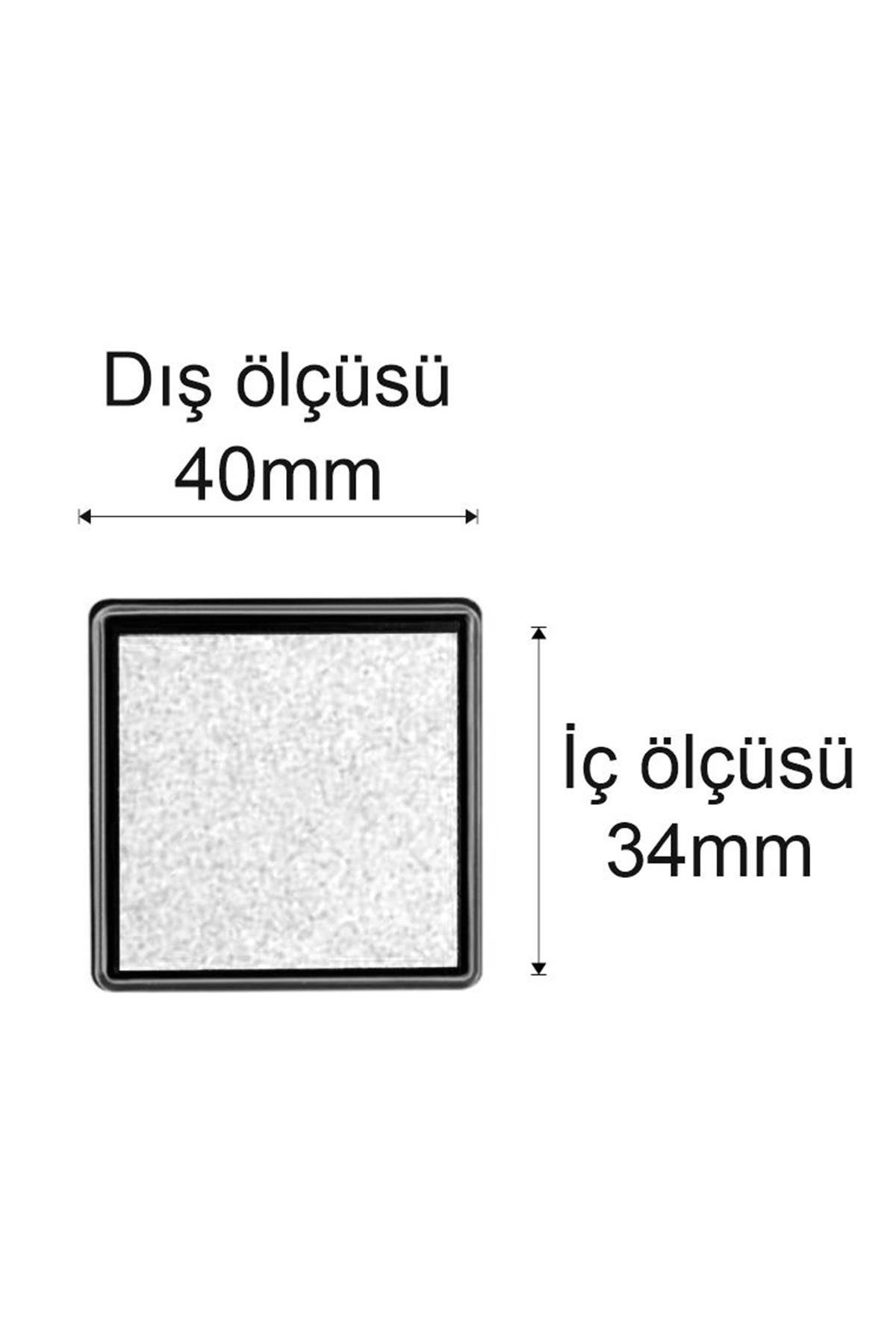 Beyaz Renk Mürekkepli Baskı Pedi 40*40mm Çabuk Kuruyan Su Bazlı 