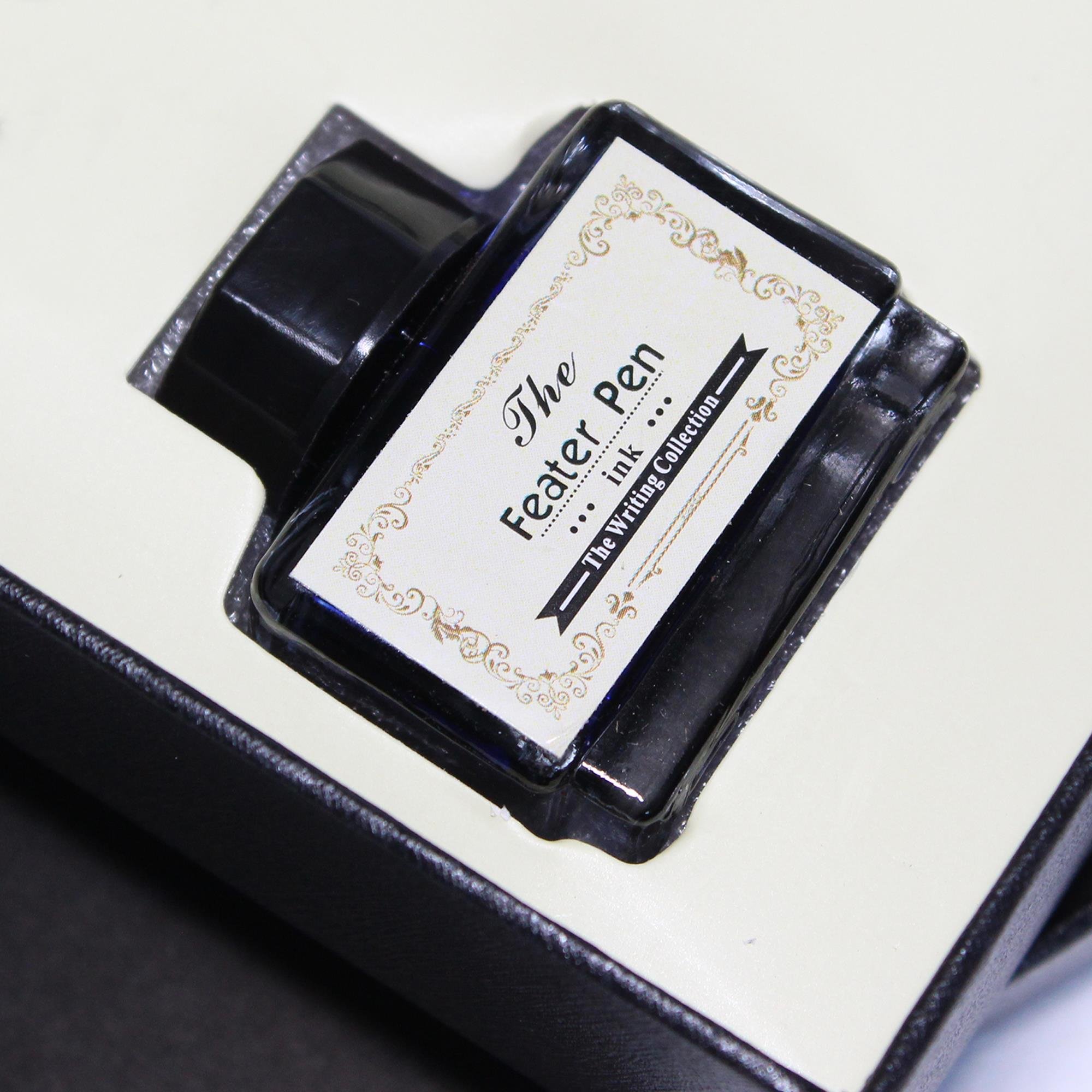 Beyaz ve Kırmızı Tüy Divit Antik Kaligrafi Kalem Mürekkep Seti ve 5 Farklı Uç RM2101