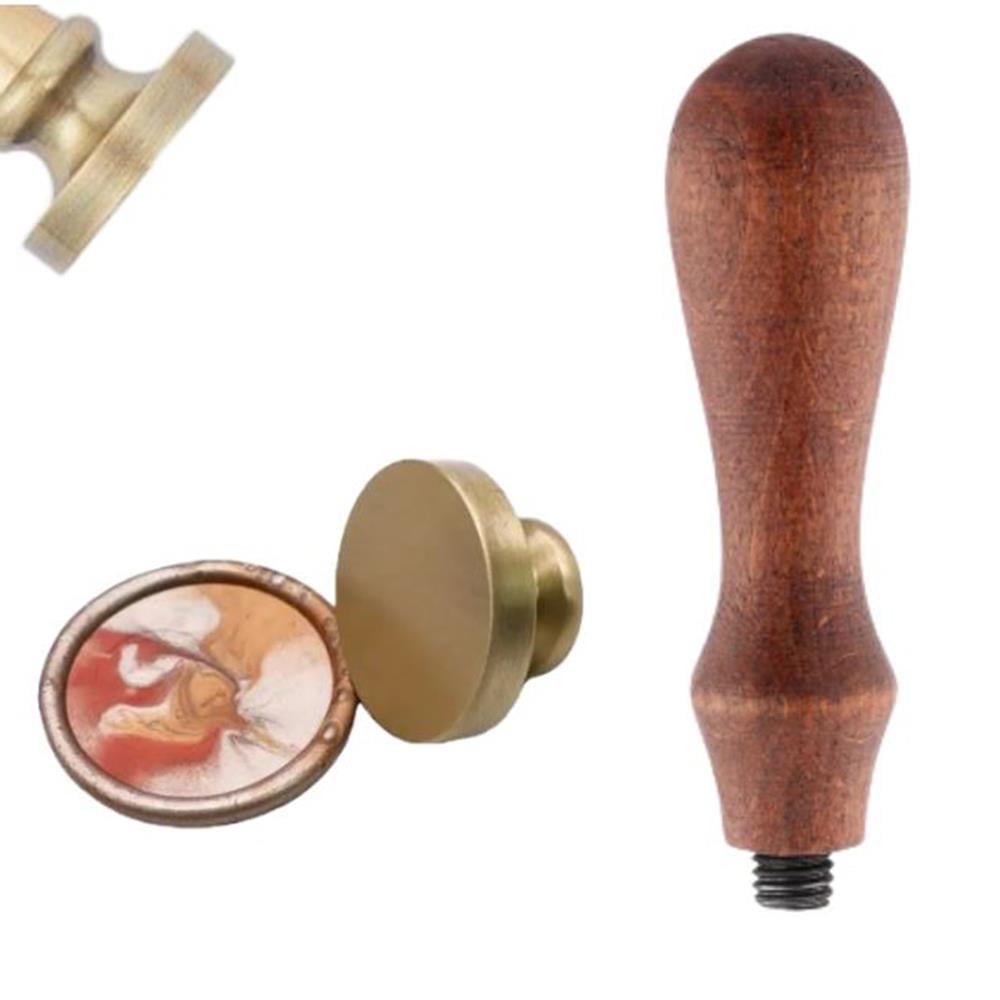 Boş Mum Mühür Bronz Damga Kafası Yuvarlak 30mm Bronz