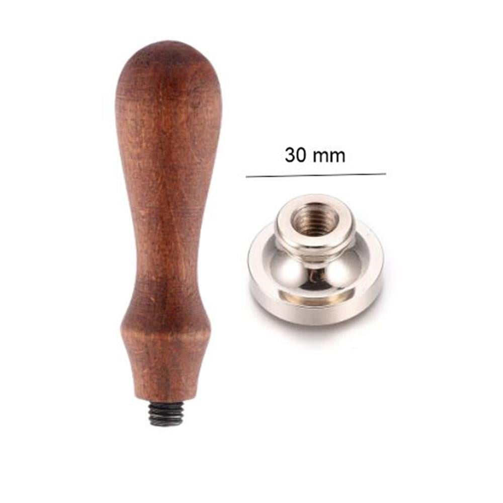 Boş Mum Mühür Gümüş Damga Kafası Yuvarlak 30mm Bronz