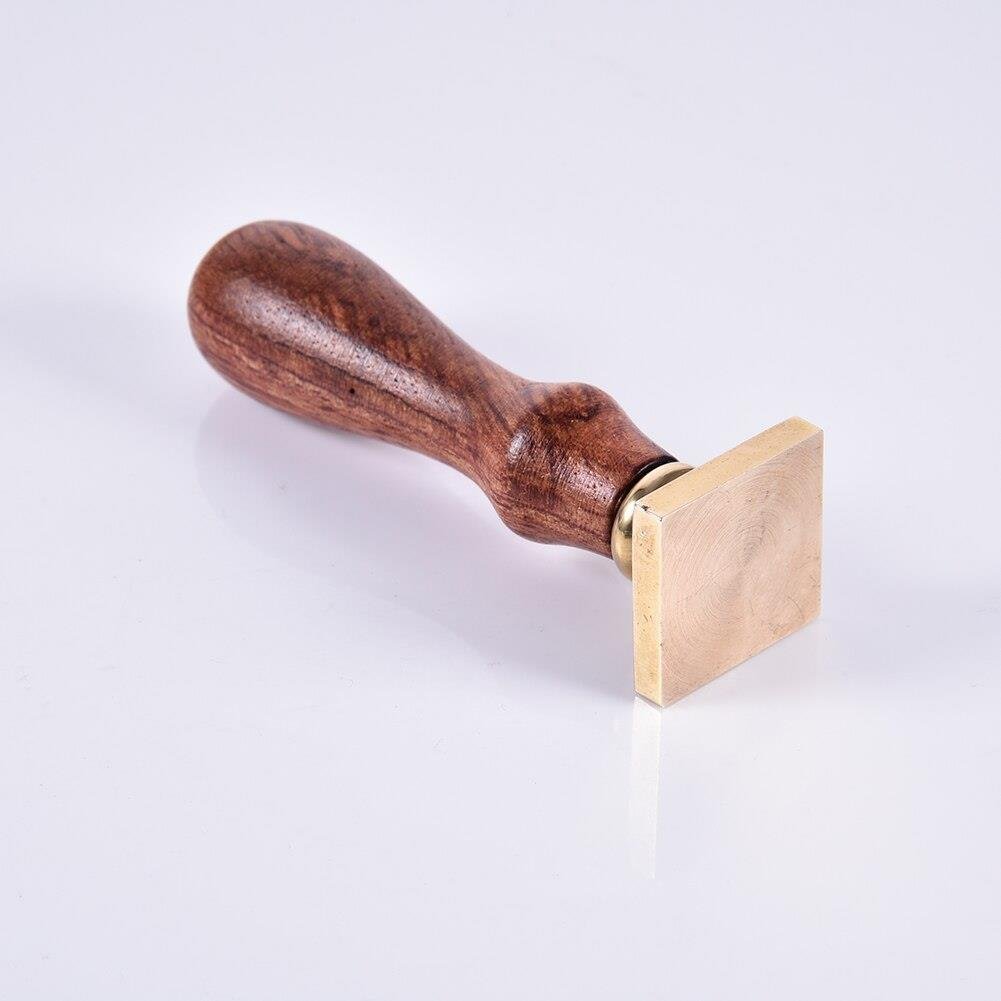 Boş Mum Mühür Pirinç Damga Başlığı Kare 20 mm