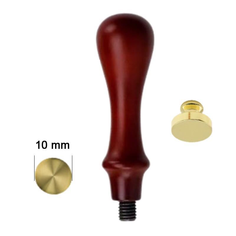 Boş Mum Mühür Pirinç Damga Başlığı Yuvarlak 10 mm 