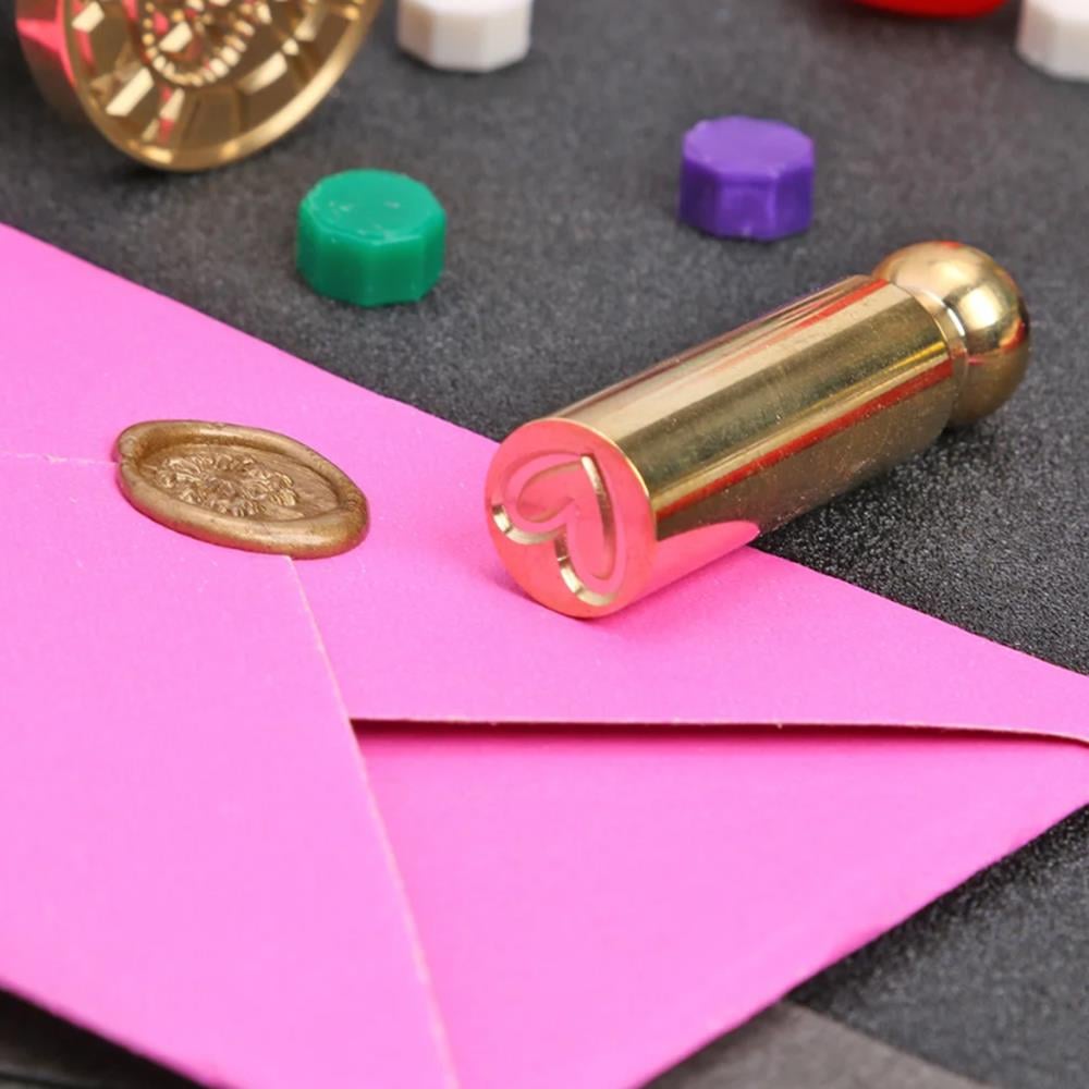 Boş Mum Mühürü Pirinç Silindir Sütun Damga 15x45 mm