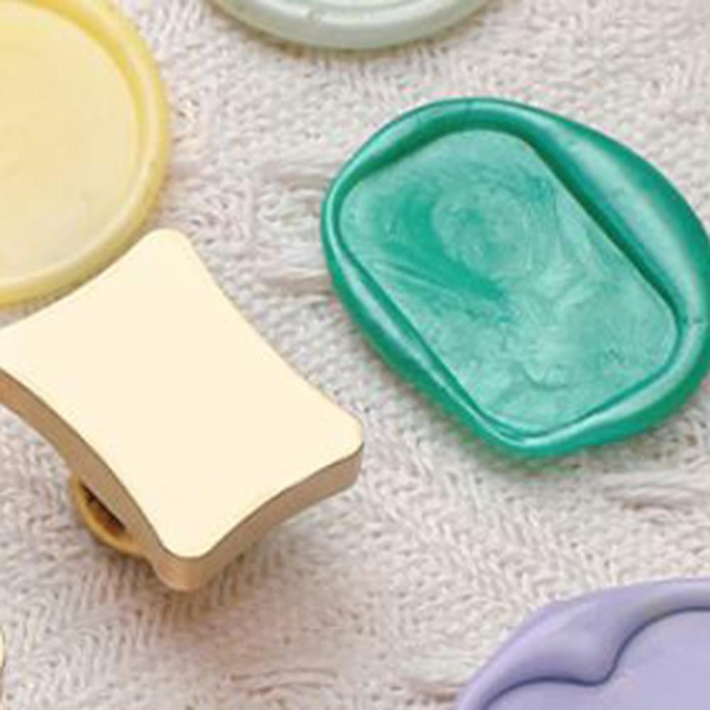 Boş Mum Mühürü Pirinç Yastık Damga 25x19 mm