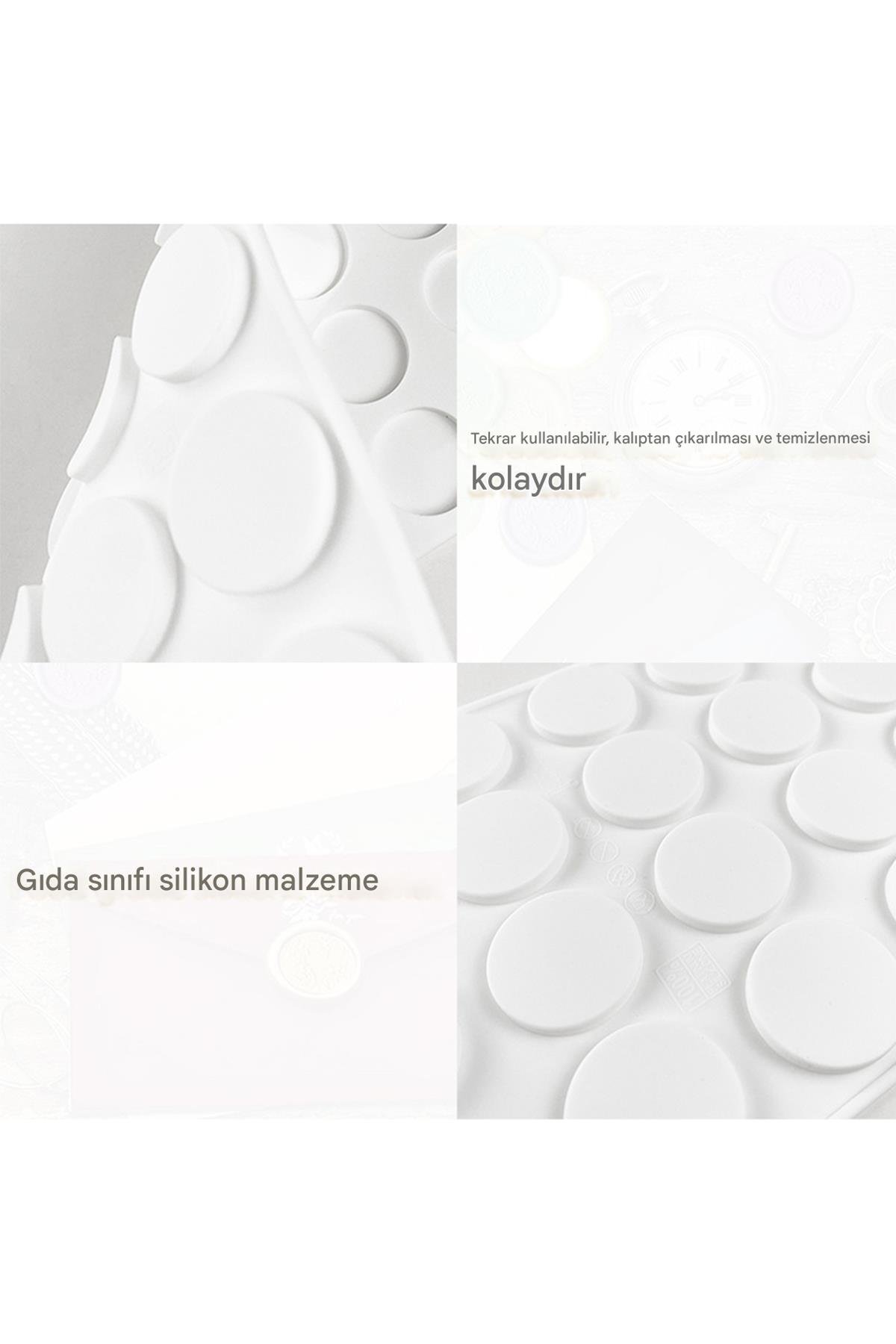 Davetiye Mühür Mumu Silikon Dikdörtgen Kalıp 6 Farklı Model