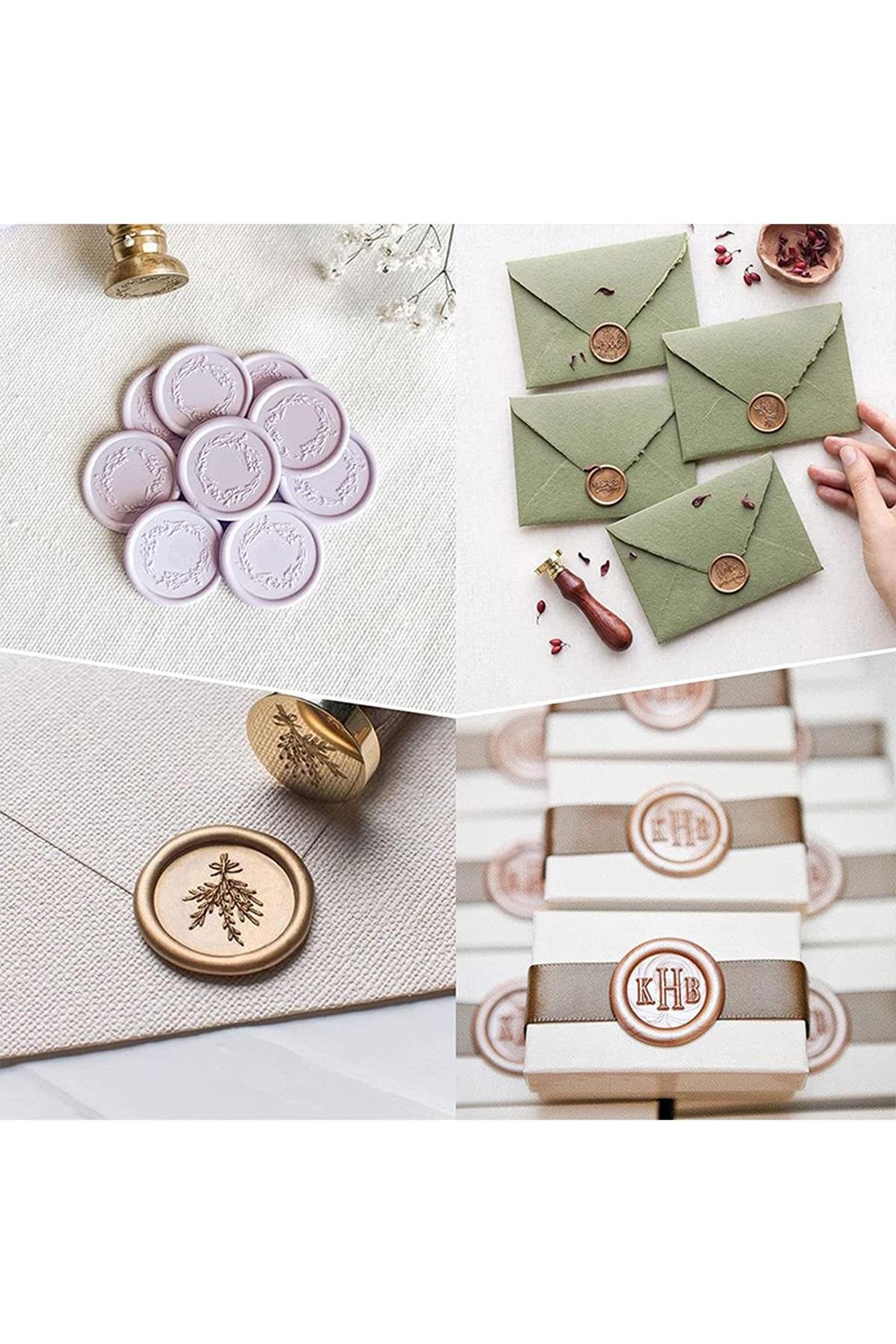 Davetiye Mühür Mumu Silikon Dikdörtgen Kalıp 6 Farklı Model