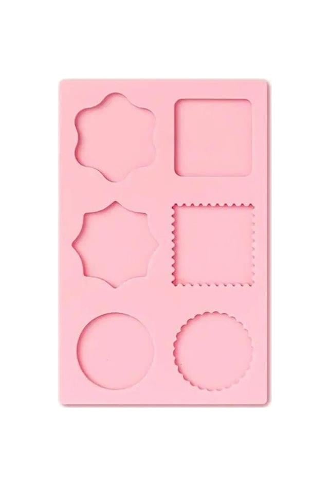 Davetiye Mühür Mumu Silikon Dikdörtgen Kalıp 6 Farklı Model