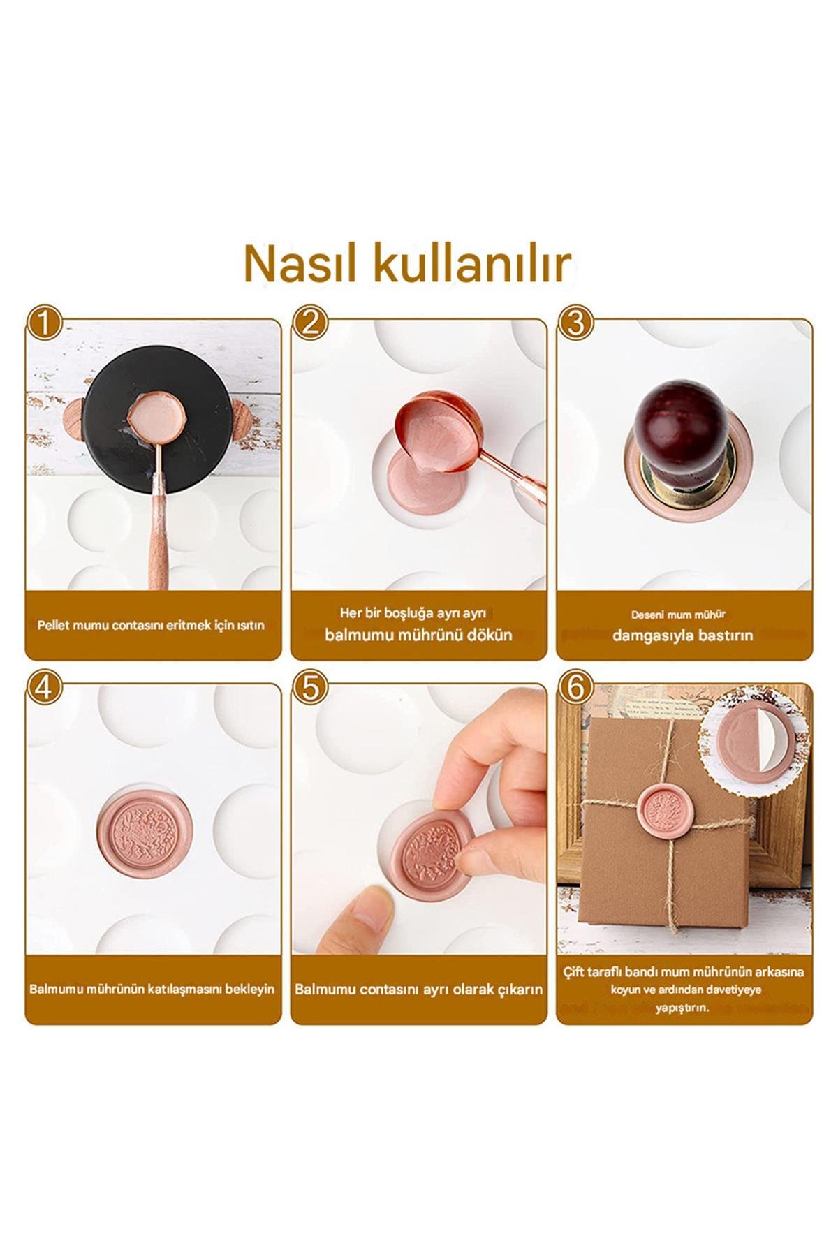 Davetiye Mühür Mumu Silikon Kalıp Sevimli Ayıcık 6 Farklı Model