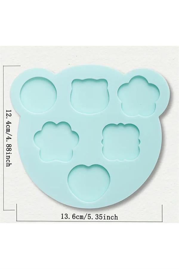 Davetiye Mühür Mumu Silikon Kalıp Sevimli Ayıcık 6 Farklı Model