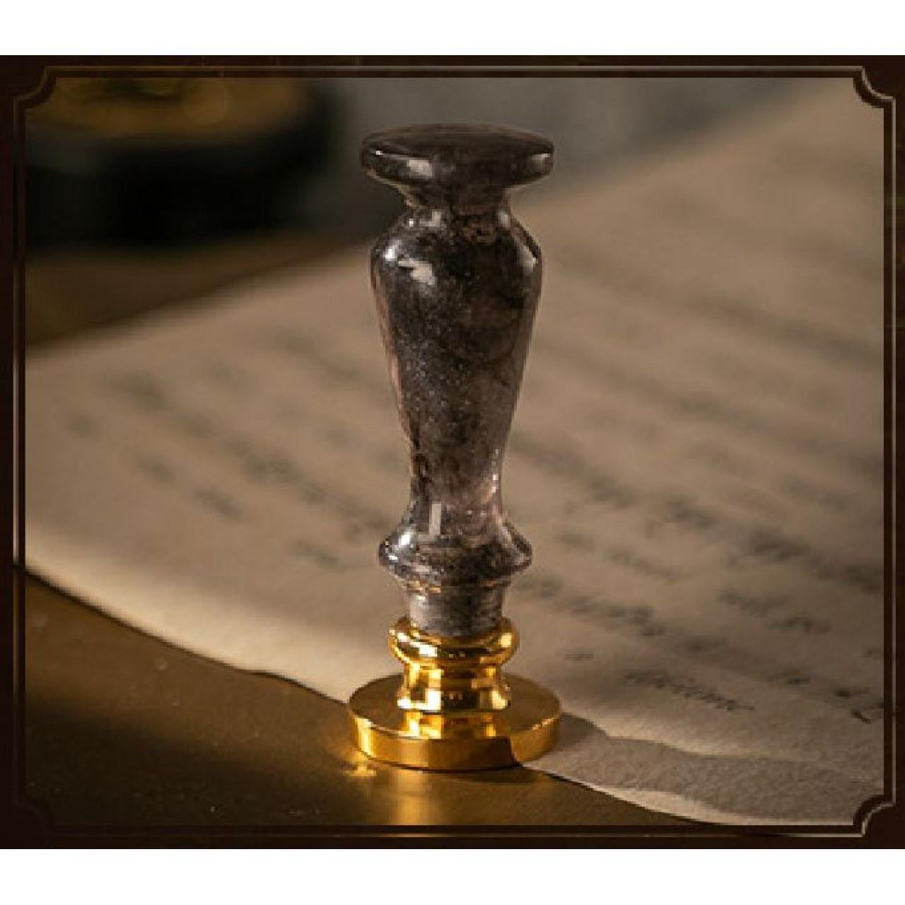 Davetiye Mum Mühürü Uygulama Seti El Yapımı Akrilik Füme Renk