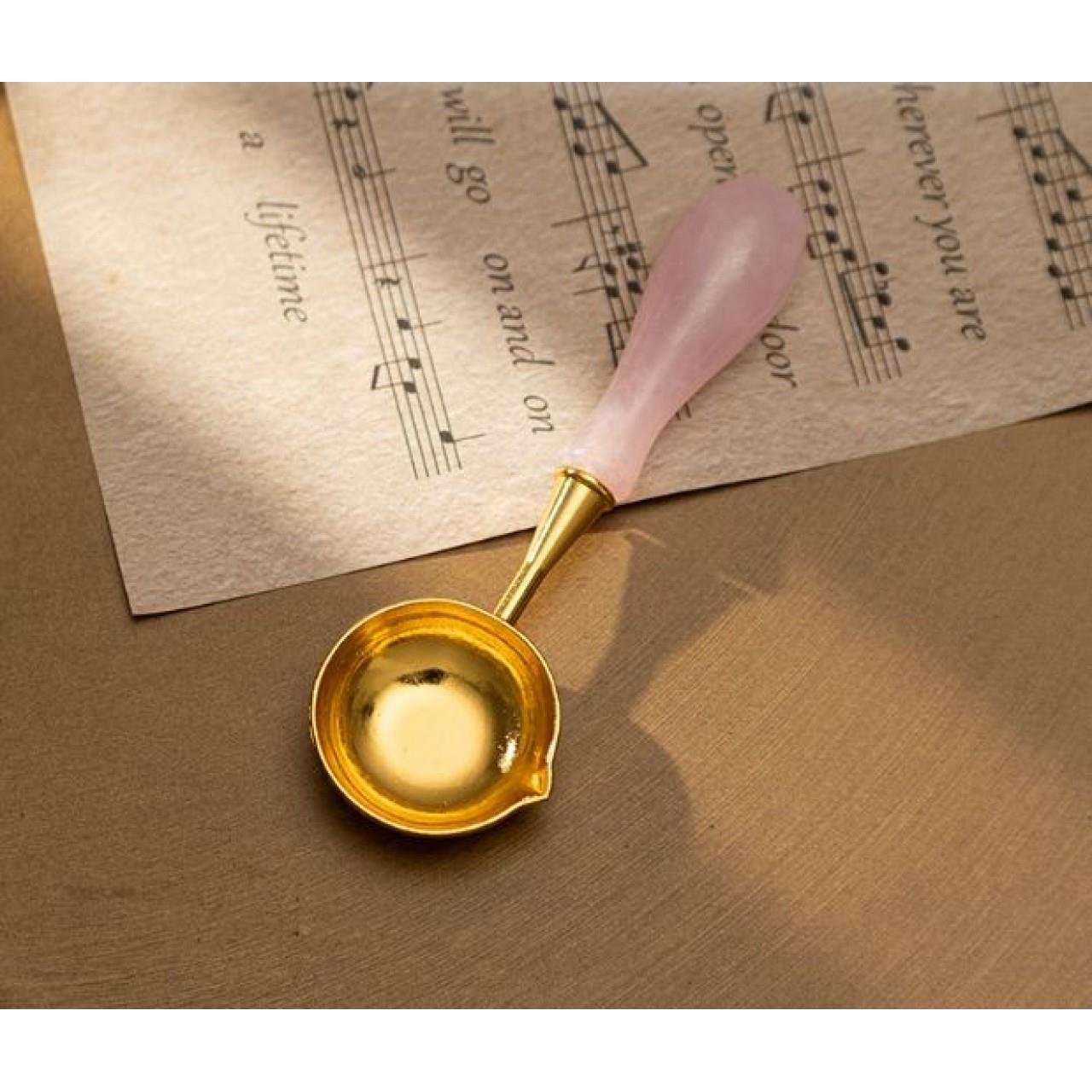 Davetiye Mum Mühürü Uygulama Seti El Yapımı Akrilik Pembe Renk