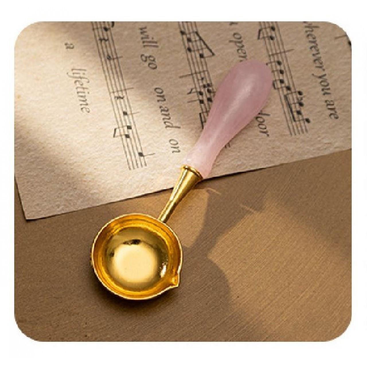 Davetiye Mum Mühürü Uygulama Seti El Yapımı Akrilik Pembe Renk