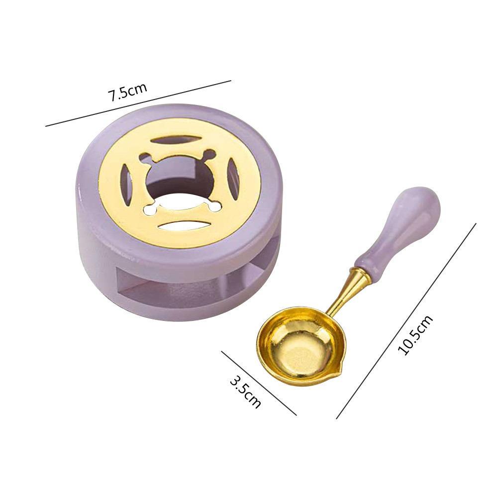 Davetiye Mum Mühürü Uygulama Seti Lavanta Rengi