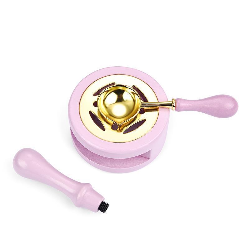 Davetiye Mum Mühürü Uygulama Seti Leylak Rengi