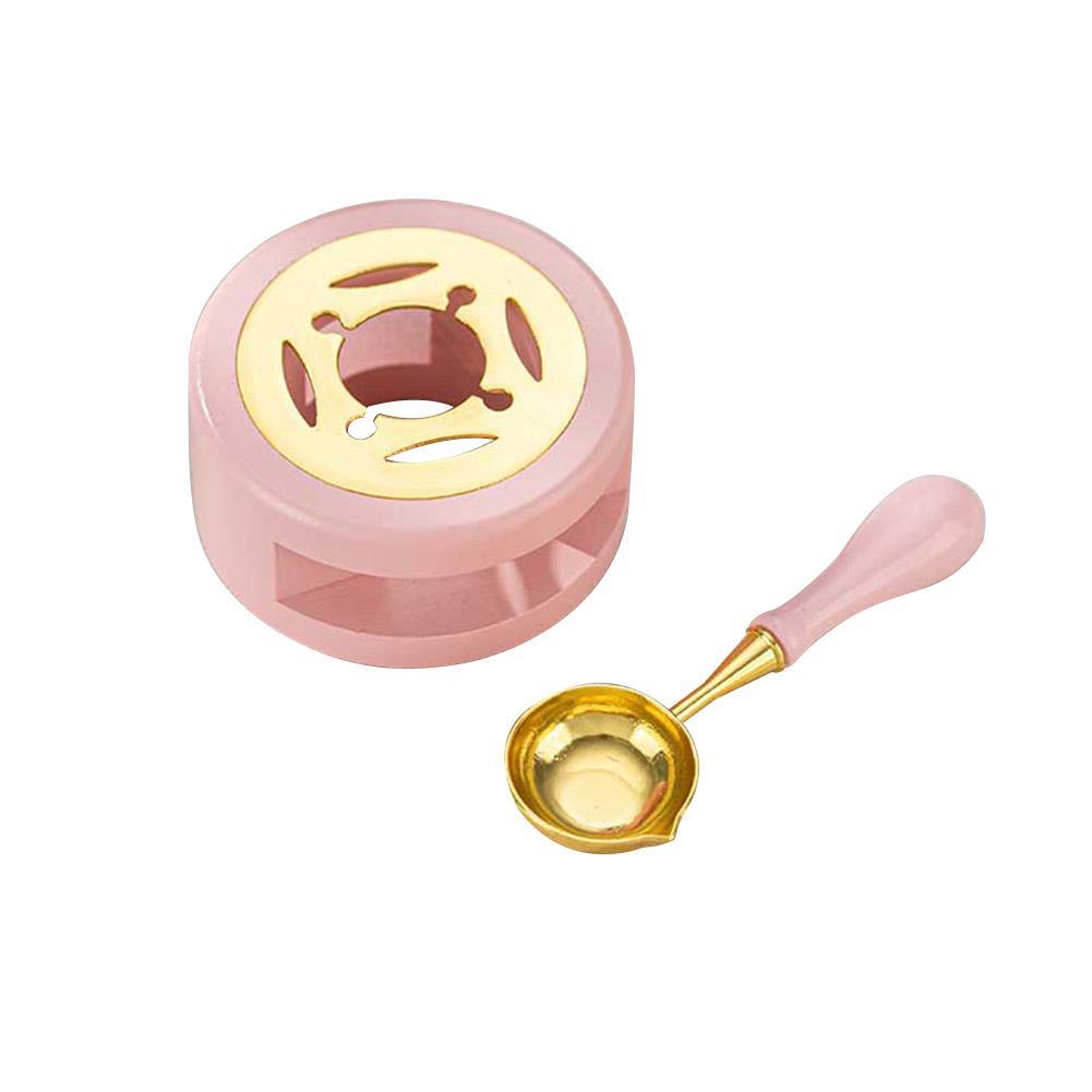 Davetiye Mum Mühürü Uygulama Seti Pembe Rengi