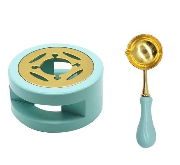 Davetiye Mum Mühürü Uygulama Seti Su Yeşili Rengi