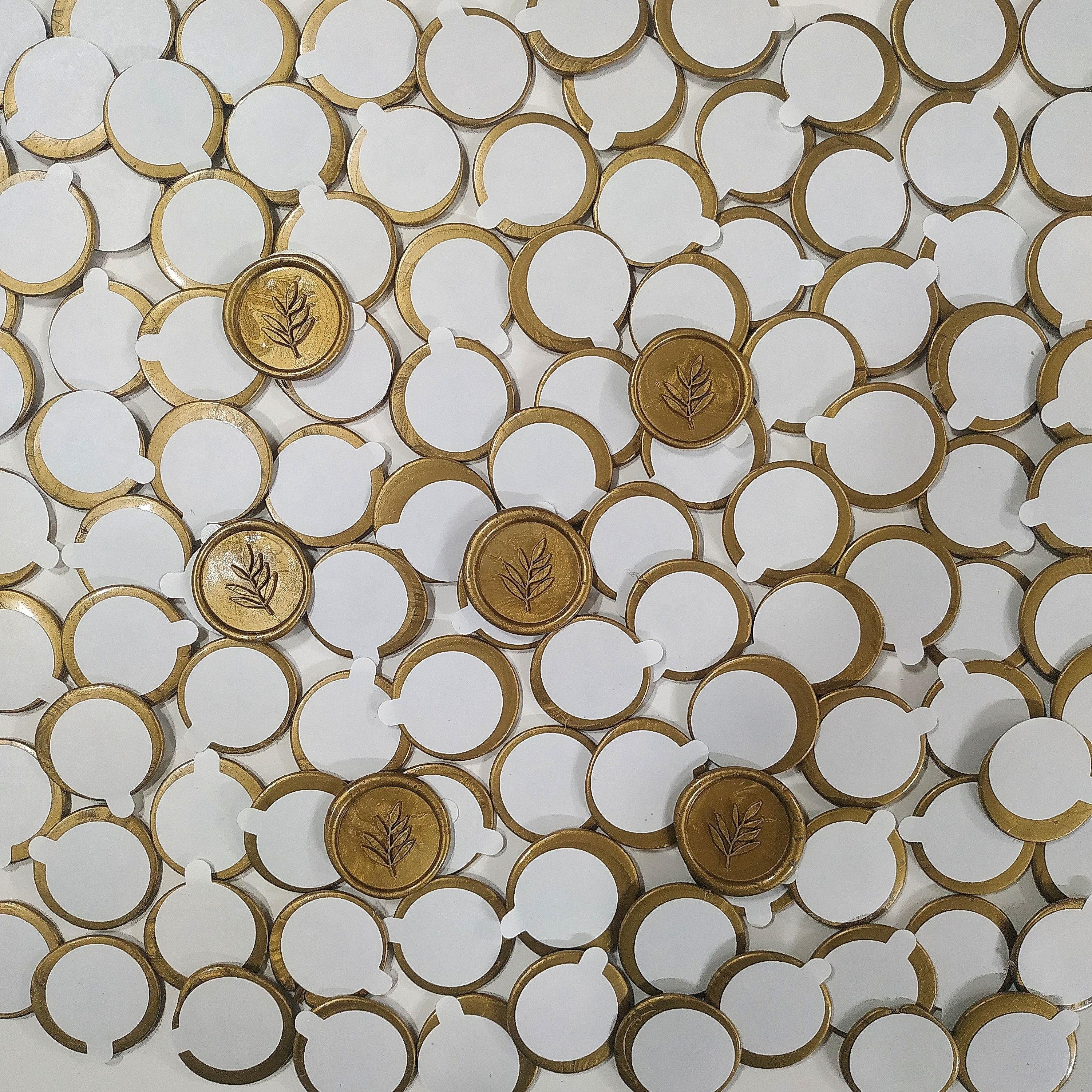 Düğün Davetiye İki Harfli Özel Tasarım Mum Mühürü Seti