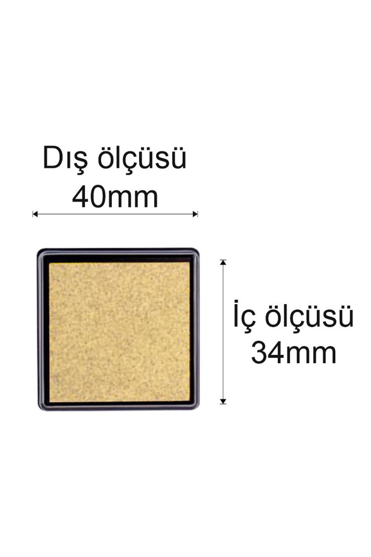 Gold Mürekkepli Baskı Pedi 40*40mm Çabuk Kuruyan Su Bazlı 