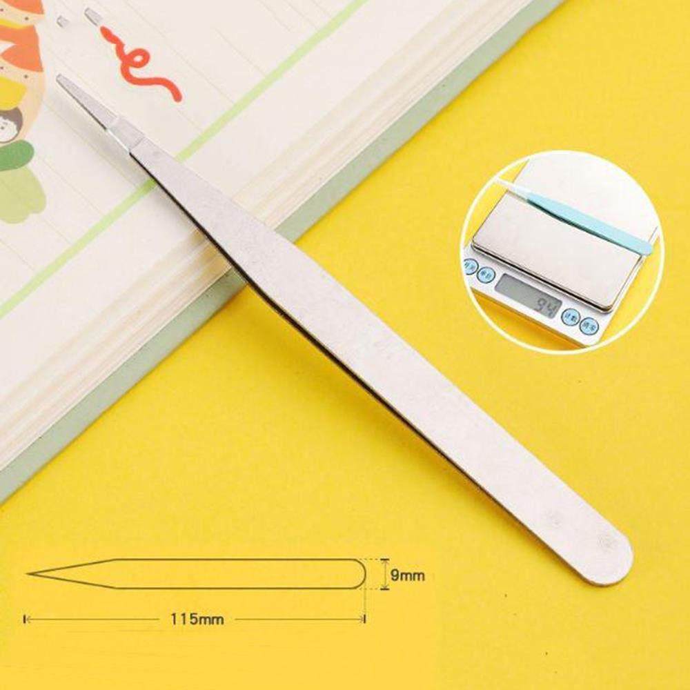 İkili Cımbız Seti Paslanmaz Çelik 5 Renk Düz ve Kavisli Model