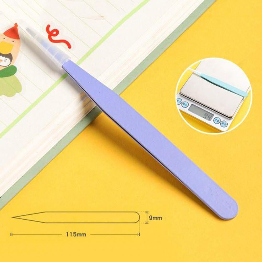 İkili Cımbız Seti Paslanmaz Çelik 5 Renk Düz ve Kavisli Model