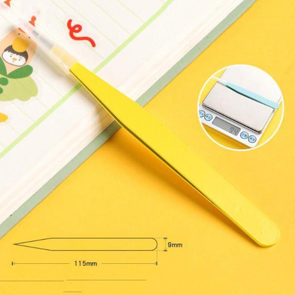 İkili Cımbız Seti Paslanmaz Çelik 5 Renk Düz ve Kavisli Model