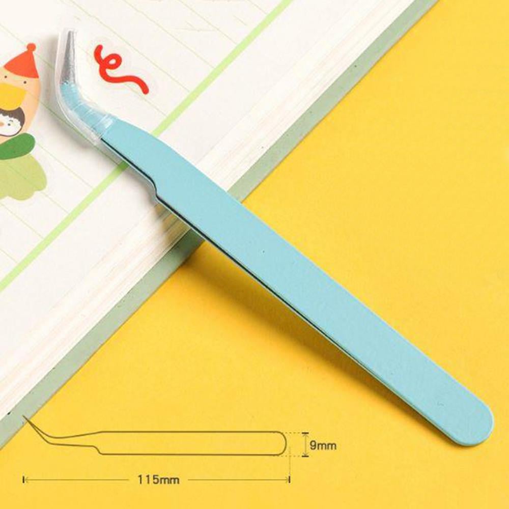 İkili Cımbız Seti Paslanmaz Çelik 5 Renk Düz ve Kavisli Model