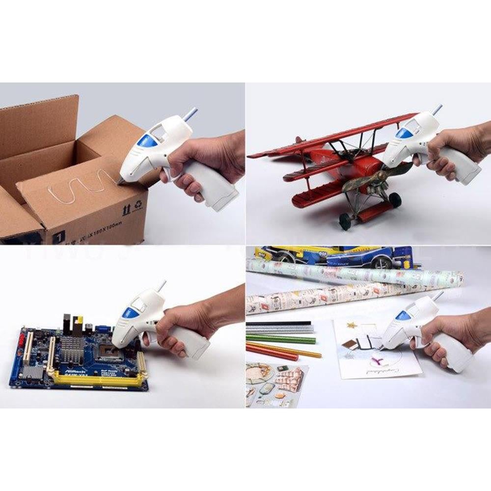 JOER 10W 7mm Seyyar Pilli Sıcak Tutkal Tabanca Damla Önleyici Uç