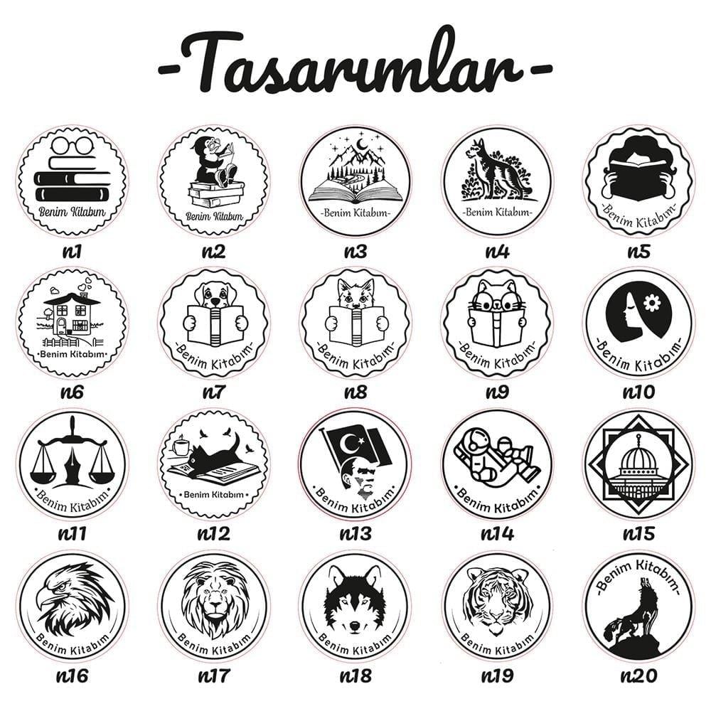 Kayın Ağacı Ahşap Mühür 50mm Çap Cilalı Yüzey Istampa Hediyeli