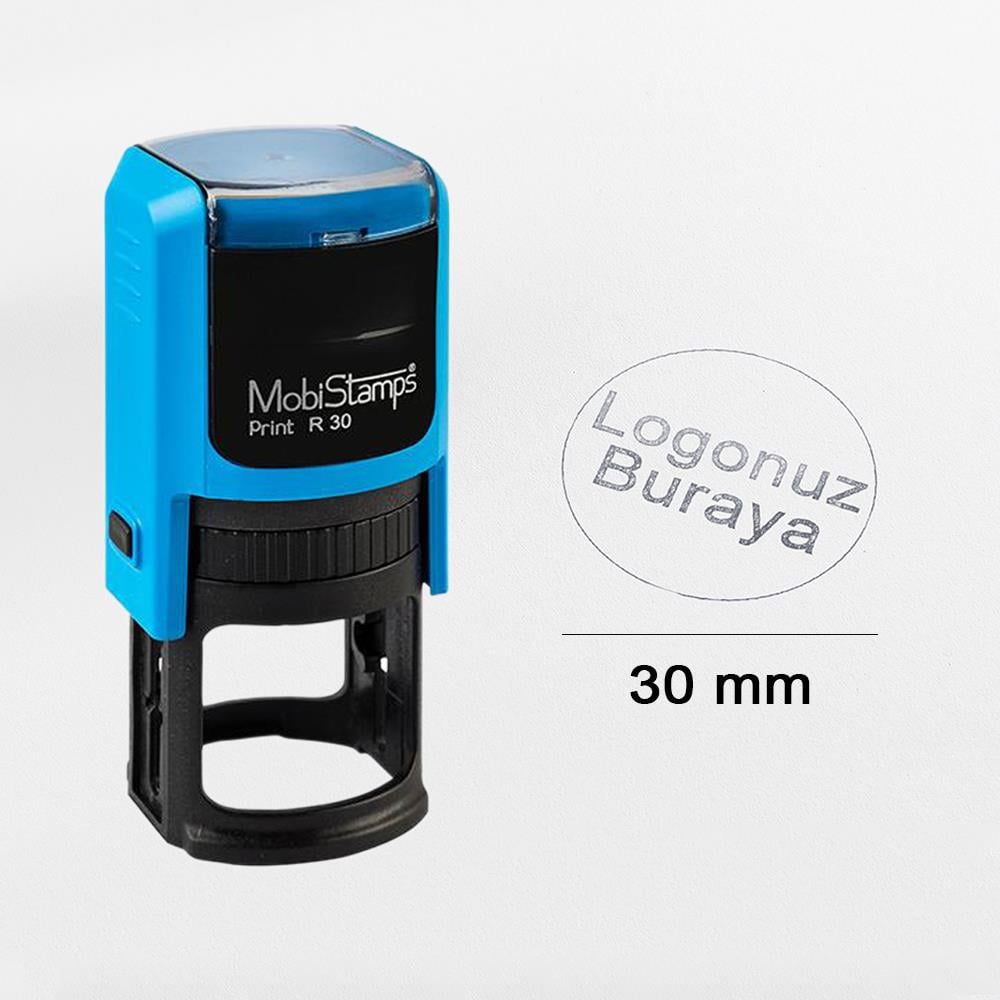 Kişiye Özel - Kitap Mühürü Kendinden Mürekkepli Otomatik Kaşe 30 mm Çap