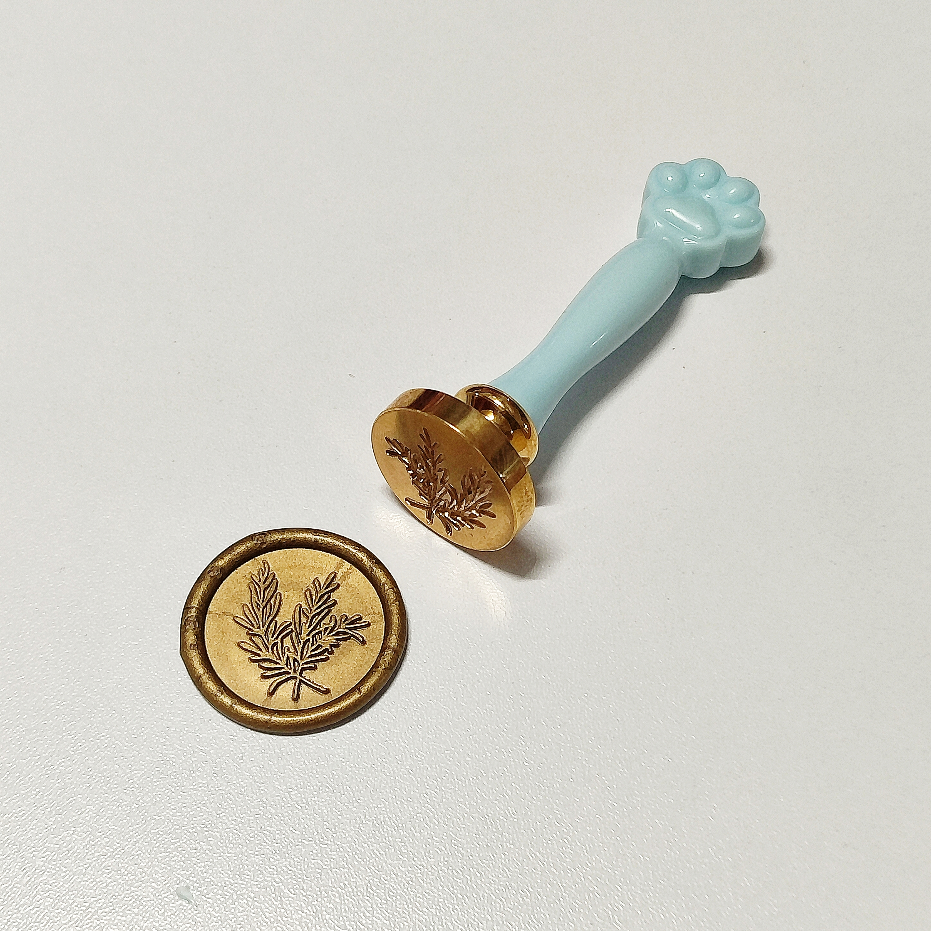 MAVİ PATİLİ MUM MÜHRÜ SETİ