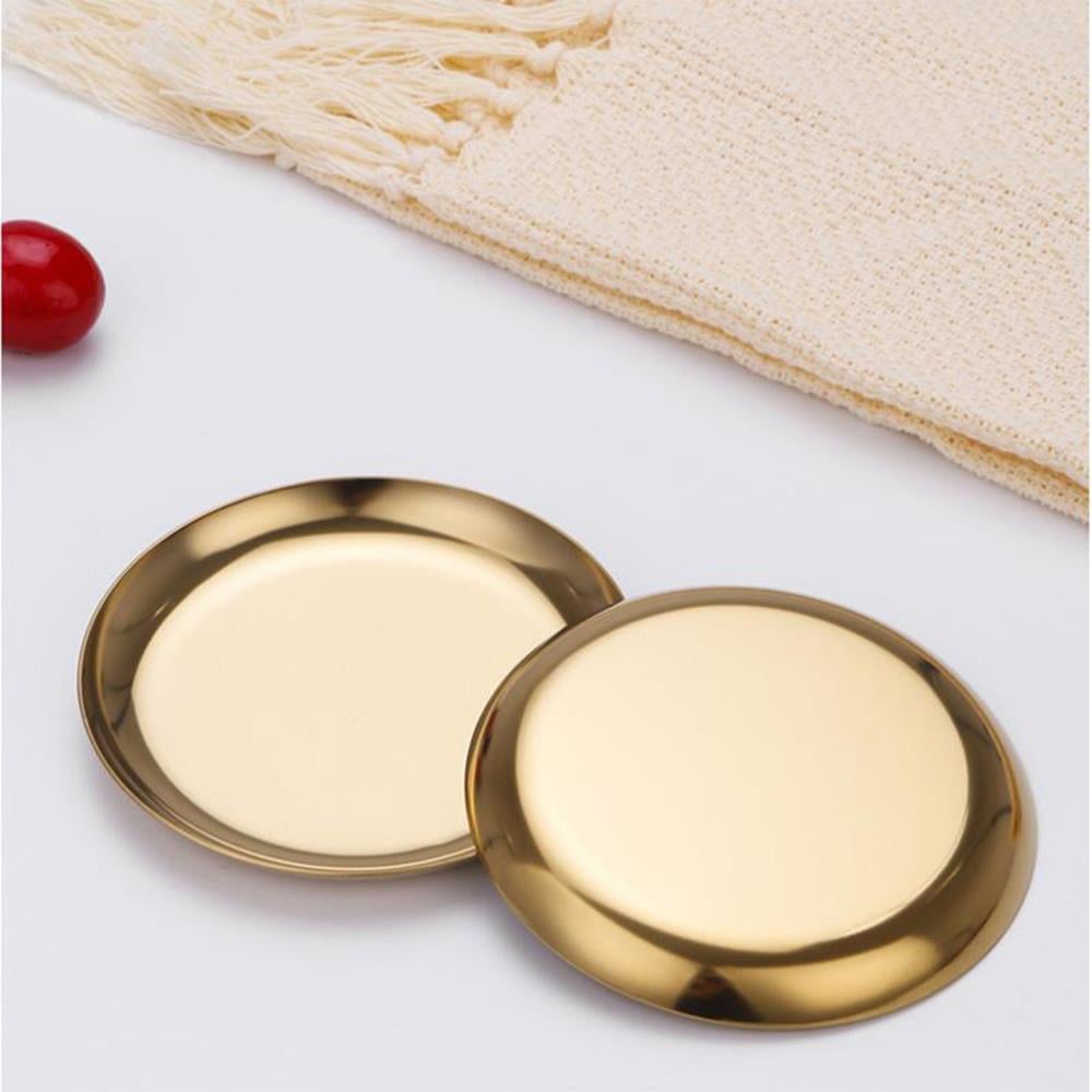 Mühür Mumu Çalışma Tepsisi Paslanmaz Çelik Yuvarlak 10x10cm