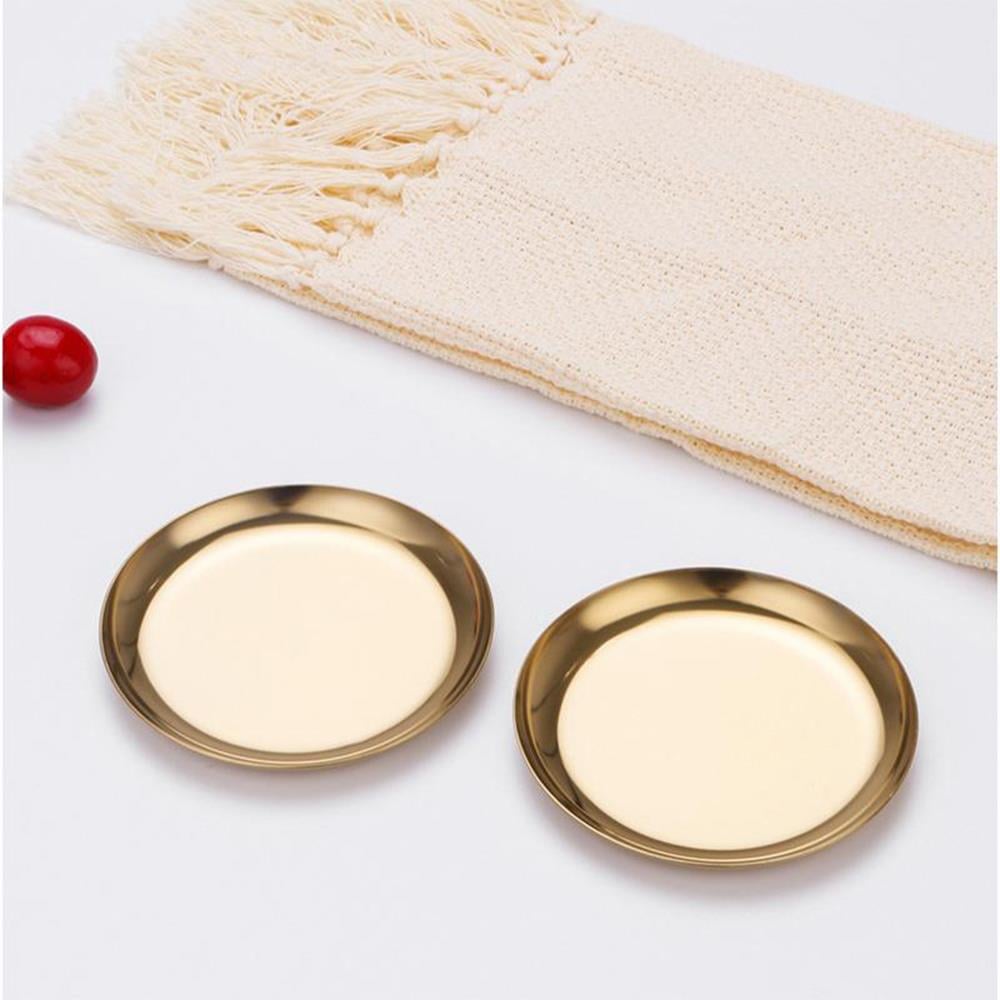 Mühür Mumu Çalışma Tepsisi Paslanmaz Çelik Yuvarlak 10x10cm