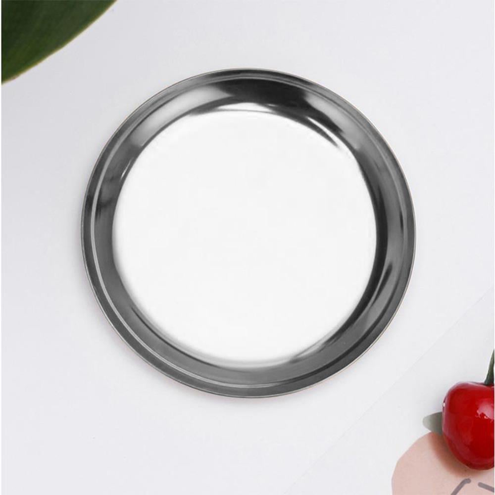 Mühür Mumu Çalışma Tepsisi Paslanmaz Çelik Yuvarlak 10x10cm