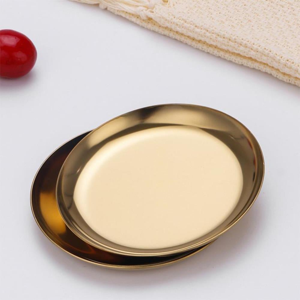 Mühür Mumu Çalışma Tepsisi Paslanmaz Çelik Yuvarlak 10x10cm